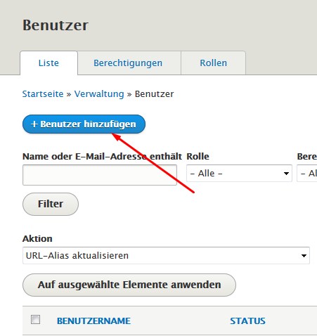 Benutzer hinzufügen