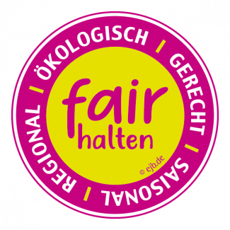 Logo fairhalten - Ökofaire Standards der Evangelischen Jugend Bayern